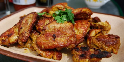 Turmeric Chicken with Honey and Soy Sauce