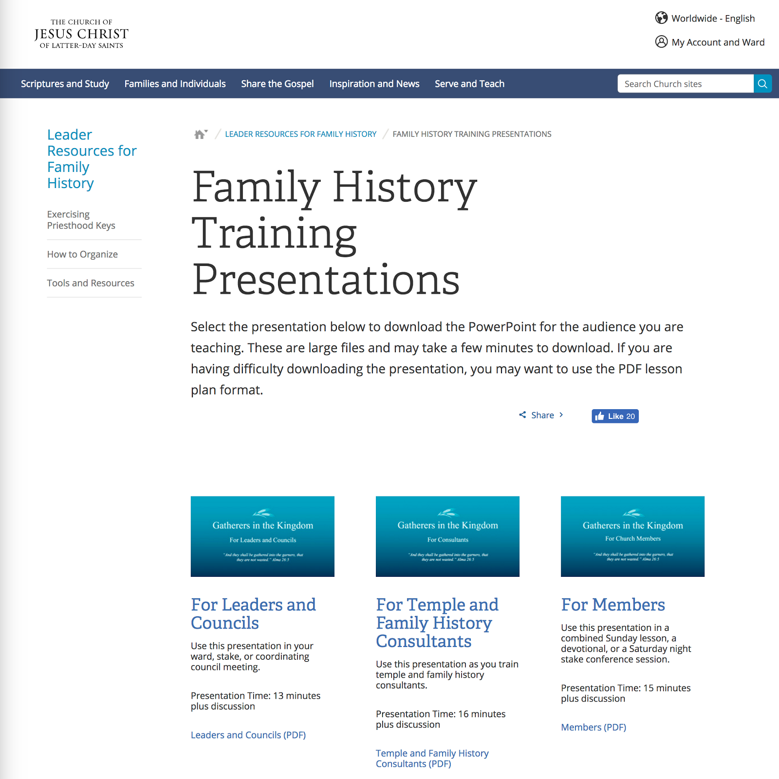rejoice and be exceeding glad family history training presentations