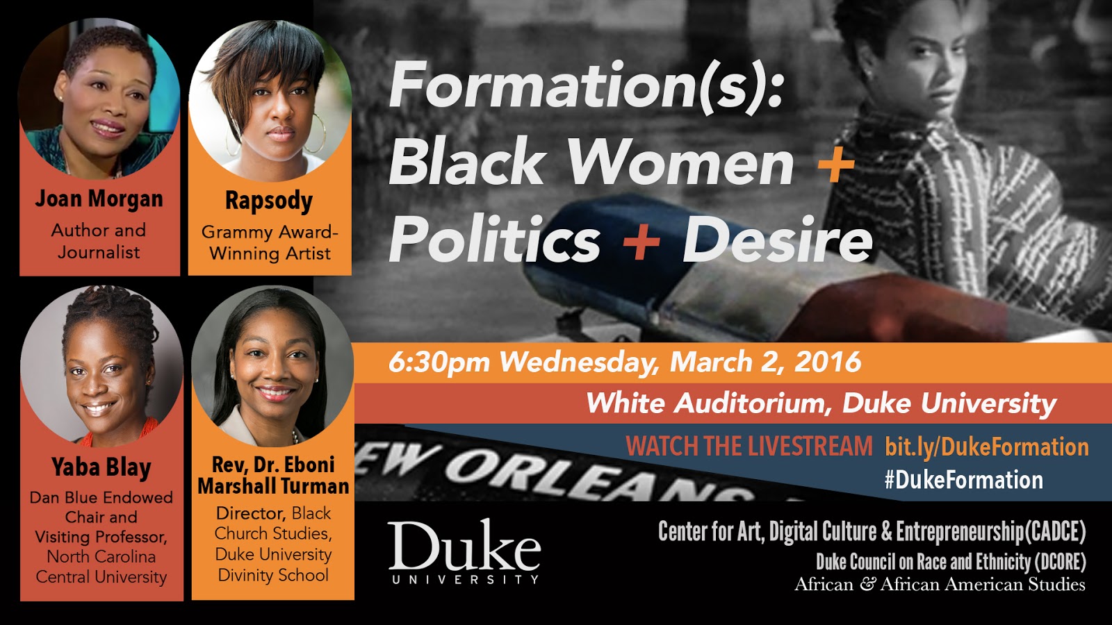 Visionaries Don't Get Blueprints"--Formation(s): Black Women + Po...