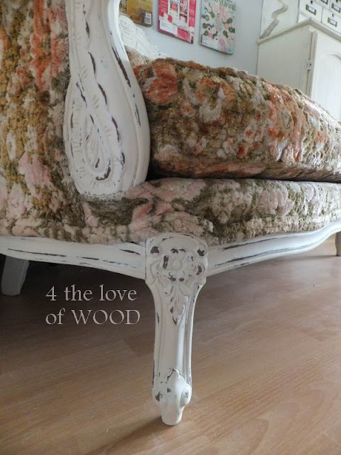4 the love of wood: DECORATING FOR SPRING WITH COLOR - sofa makeover