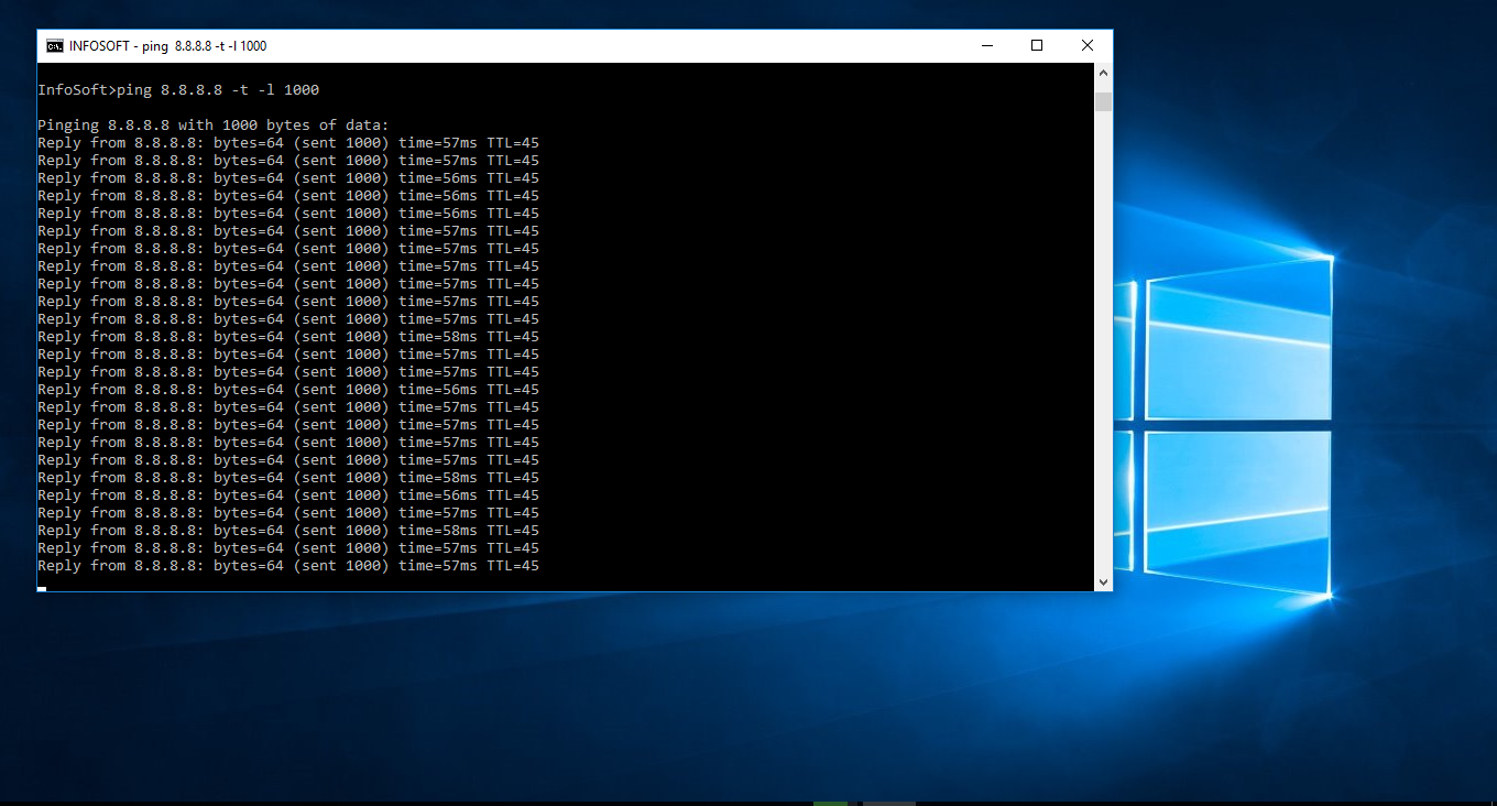 Bytes sent. Bytes sent