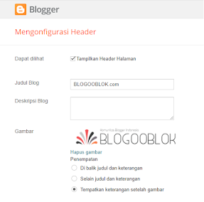 Cara Modifikasi Header Theme Contempo Blogspot
