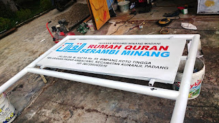 Plang Signboard Rumah Quran serambi minang padang