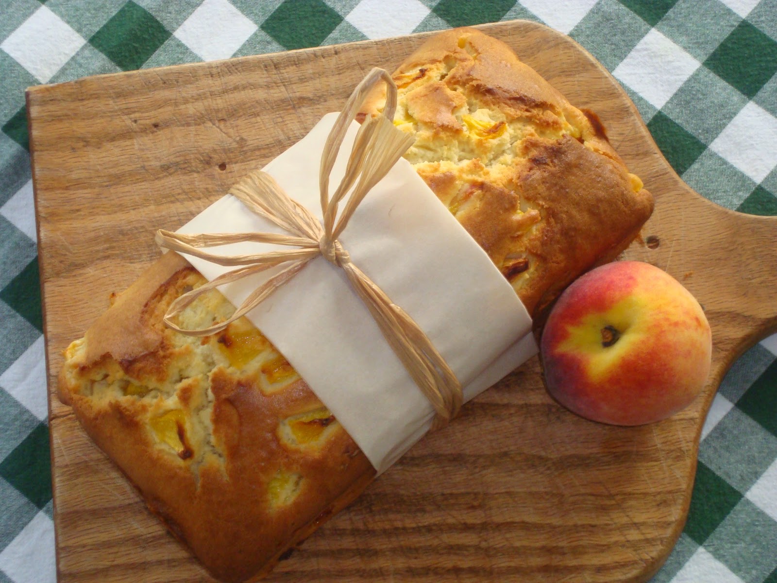 Someone's in the Kitchen Peaches and Cream Loaf