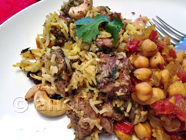 Kachche Gosht Biryani, Biryani, rice, Indian, lamb