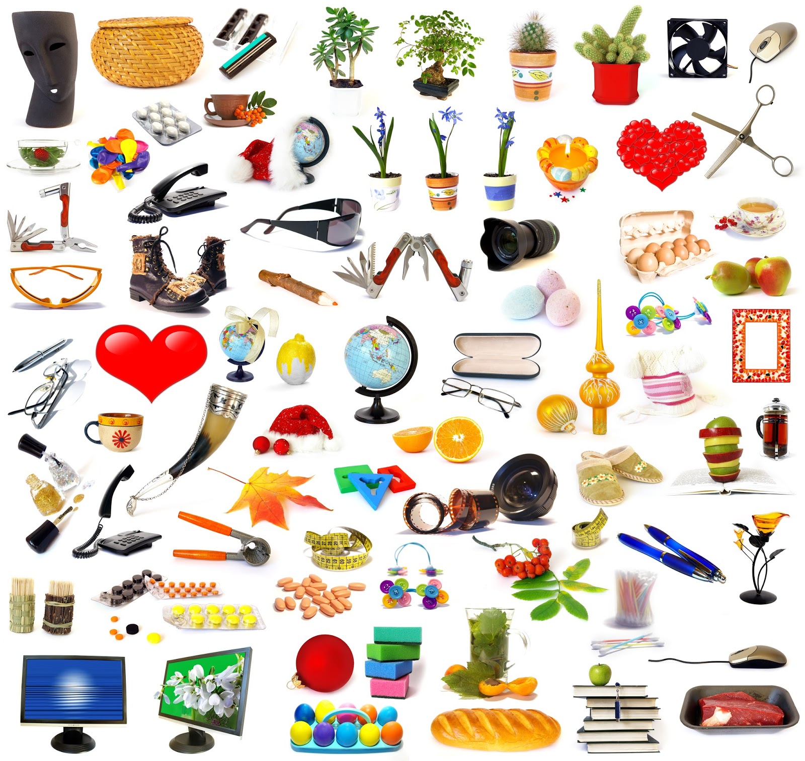 Е разными предметами. Разноцветные предметы. Коллаж из вещей. Радужные вещи милые. Е разными предметами.