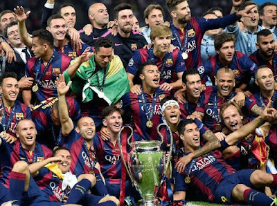 Daftar 5 besar klub yang menang liga champions Barcelona, Daftar 5 besar klub yang menang liga champions