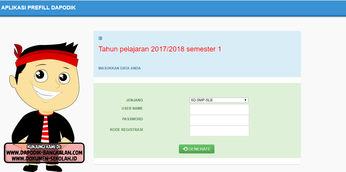 LINK APLIKASI PREFILL DAPODIK dan Cara Registrasi Dapodik Terbaru