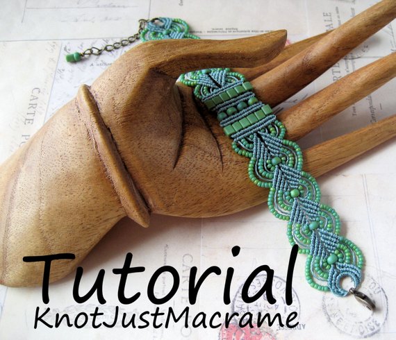 Top macrame leaf bracelet pattern Clearance