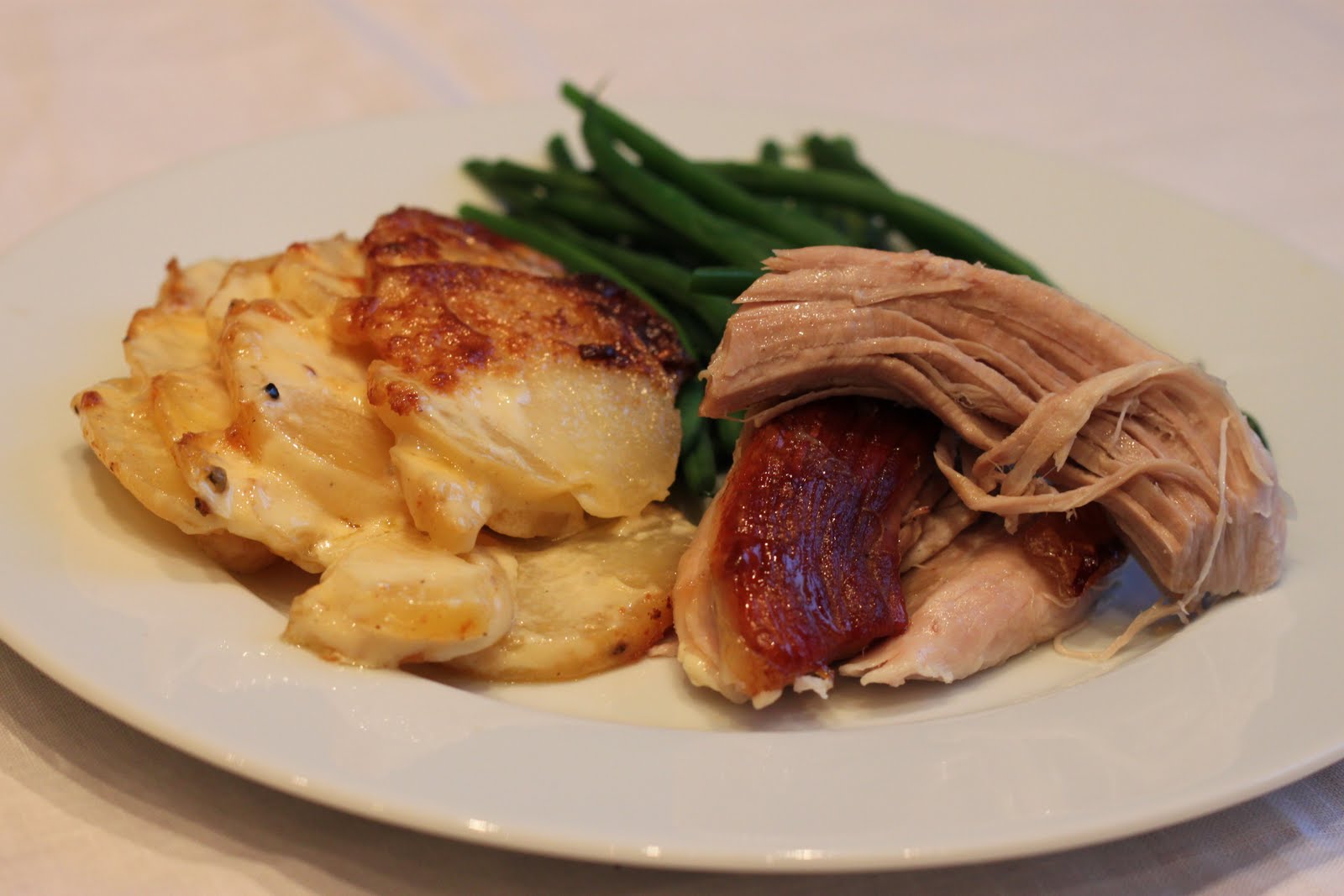 The Twice Bitten 6 hour slow roast shoulder of pork with dauphinoise
