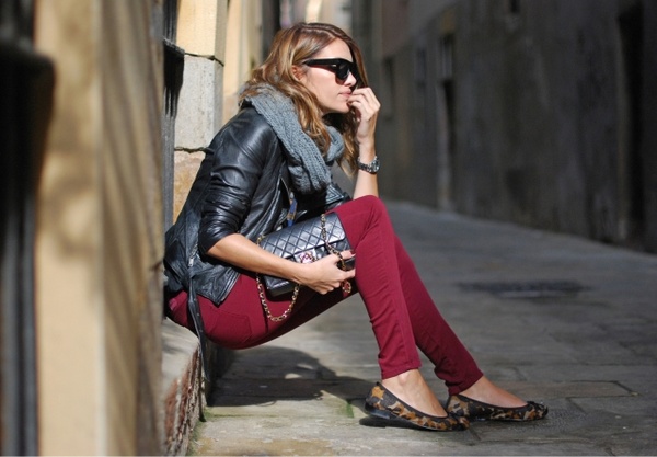 LookBook: On Trend: Ways to Wear Burgundy pants