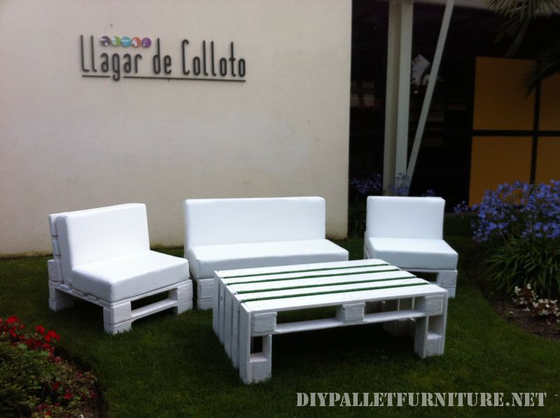 Gran set de muebles de palets