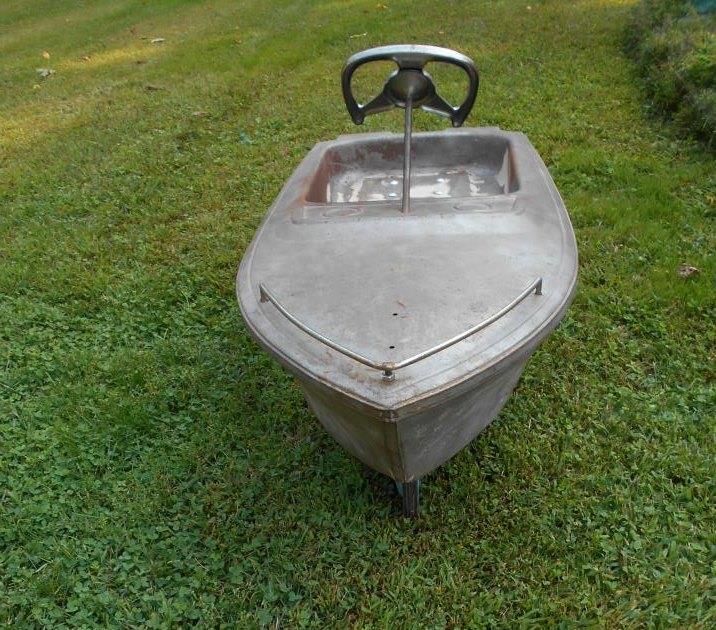 Log Cabin Antiques & Gifts Rare Atkins Barracuda Pedal Boat by Murray