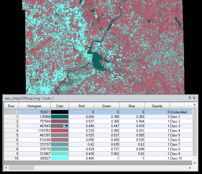 Advanced Remote Sensing: Geog 438: Lab 3: Unsupervised Classification