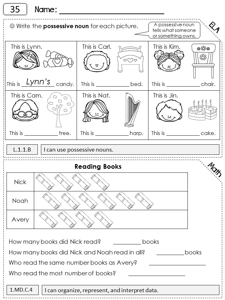 Grade 1 Homework