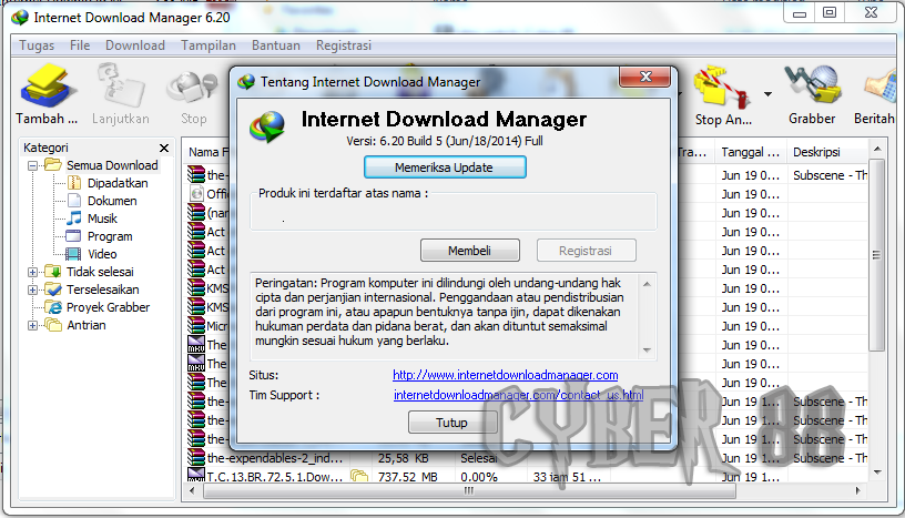 Internet Download Manager (IDM) 6.20 Build 5 Terbaru + Patch