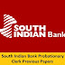 South Indian Bank Probationary Clerks Previous Question Papers PDF Download