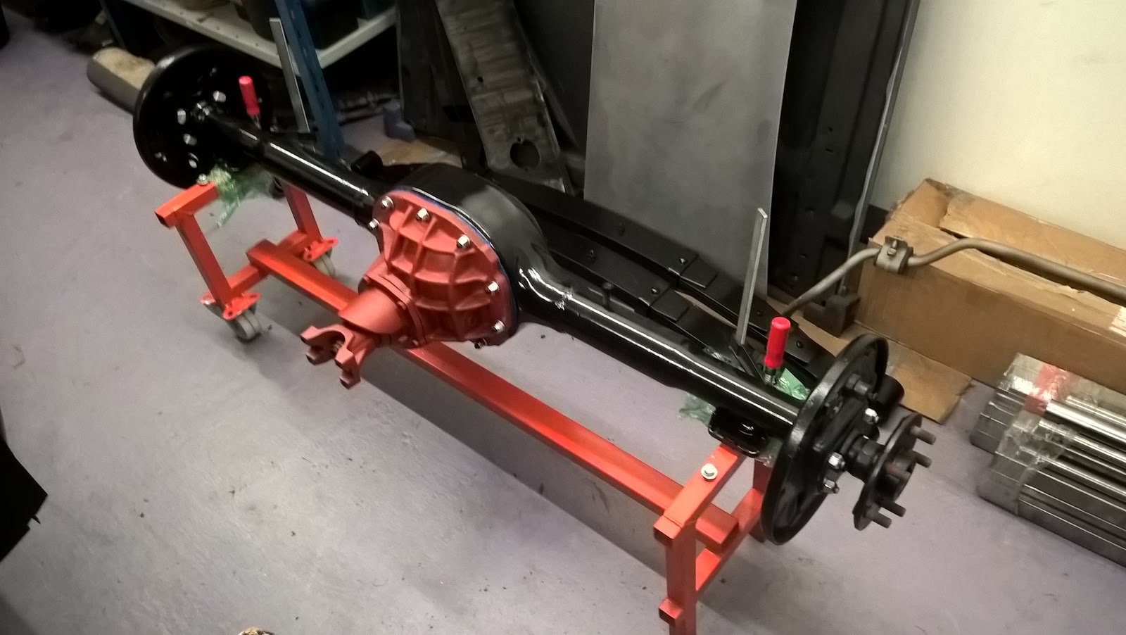 1965 Mustang 'Snowback' Fastback Rear axle assembly and installation