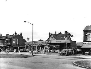 Spot Garage, Bristol Road South, Birmingham 1964 Spot Garage, Bristol Road South, Birmingham 1964