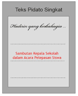 Sambutan Kepala Sekolah dalam Acara Pelepasan Siswa - Teks Pidato Singkat