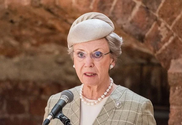 Queen Margrethe, Princess Benedikte and Queen Anne-Marie of Greece attended the opening of The Splendour of Power exhibition at Kolding Castle