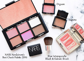 Nordstrom Anniversary 2016 Beauty Haul Review Dior Label Glowing Color Blush NARS Best Cheek Palette
