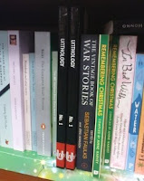 Unthology No. 1 on the shelf in Waterstone's