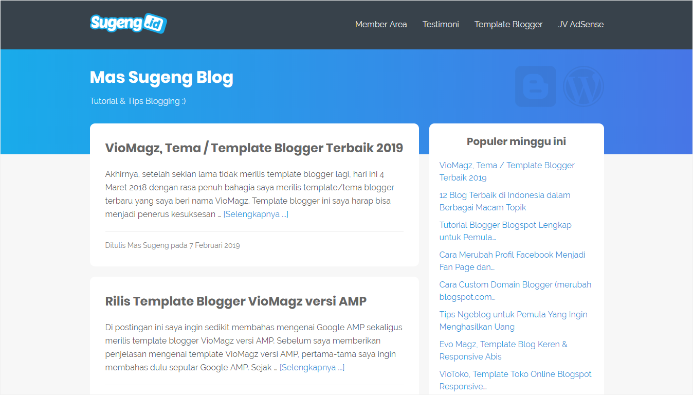 Halaman Depan Situs Mas Sugeng Blog Halaman Depan Situs Mas Sugeng Blog - Nanda Network