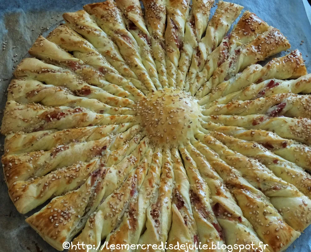 Les Mercredis de Julie: Tarte soleil Boursin jambon