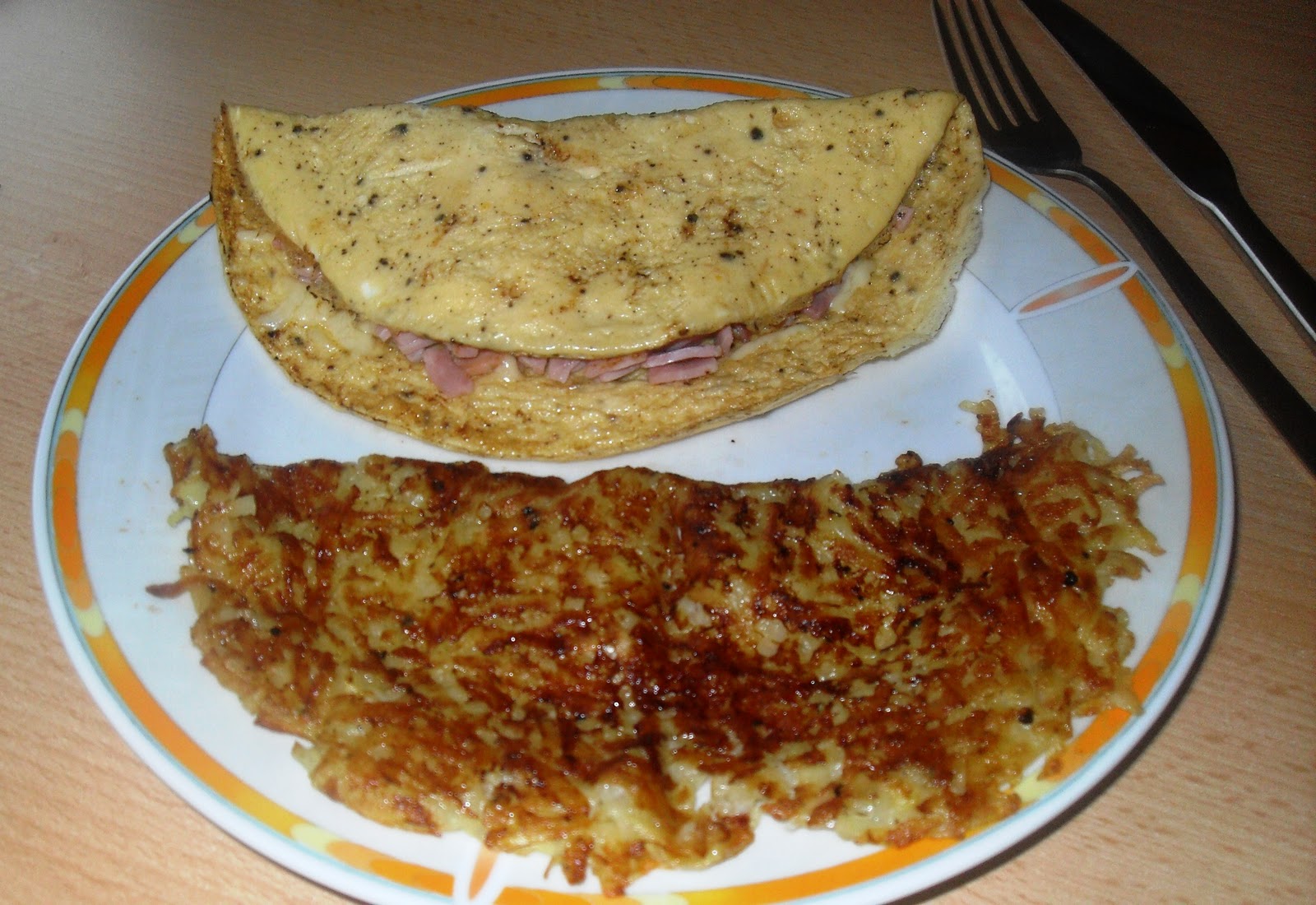 Sanna´s Hexenküche: Omelett mit Schinken &amp; Käse (omelett with ham &amp; cheese)