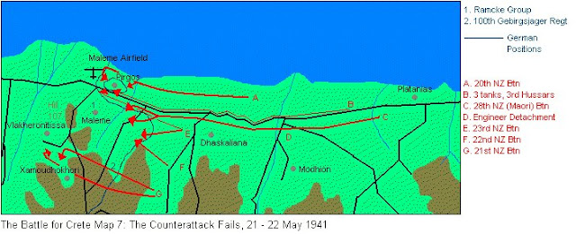 Map of Battle of Crete 22 May 1941 worldwartwo.filminspector.com