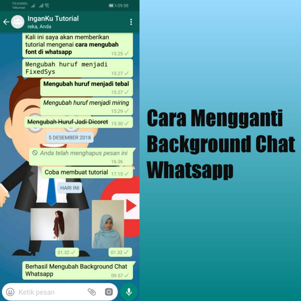 cara mengganti background whatsapp