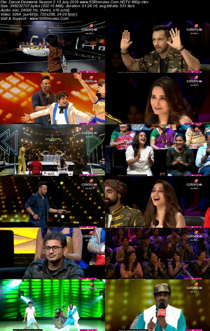 Dance Deewane Season 2 13 July 2019 HDTV 480p Full Show Download
