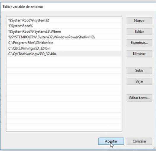 Capsula Informática Instalación de OpenCV y QT desde Windows 10