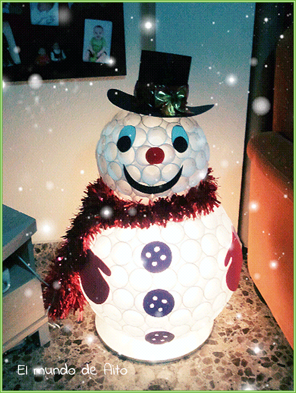 Vasos Descartables Mono De Nieve NavideÃ±o Con Vasos Como Hacer