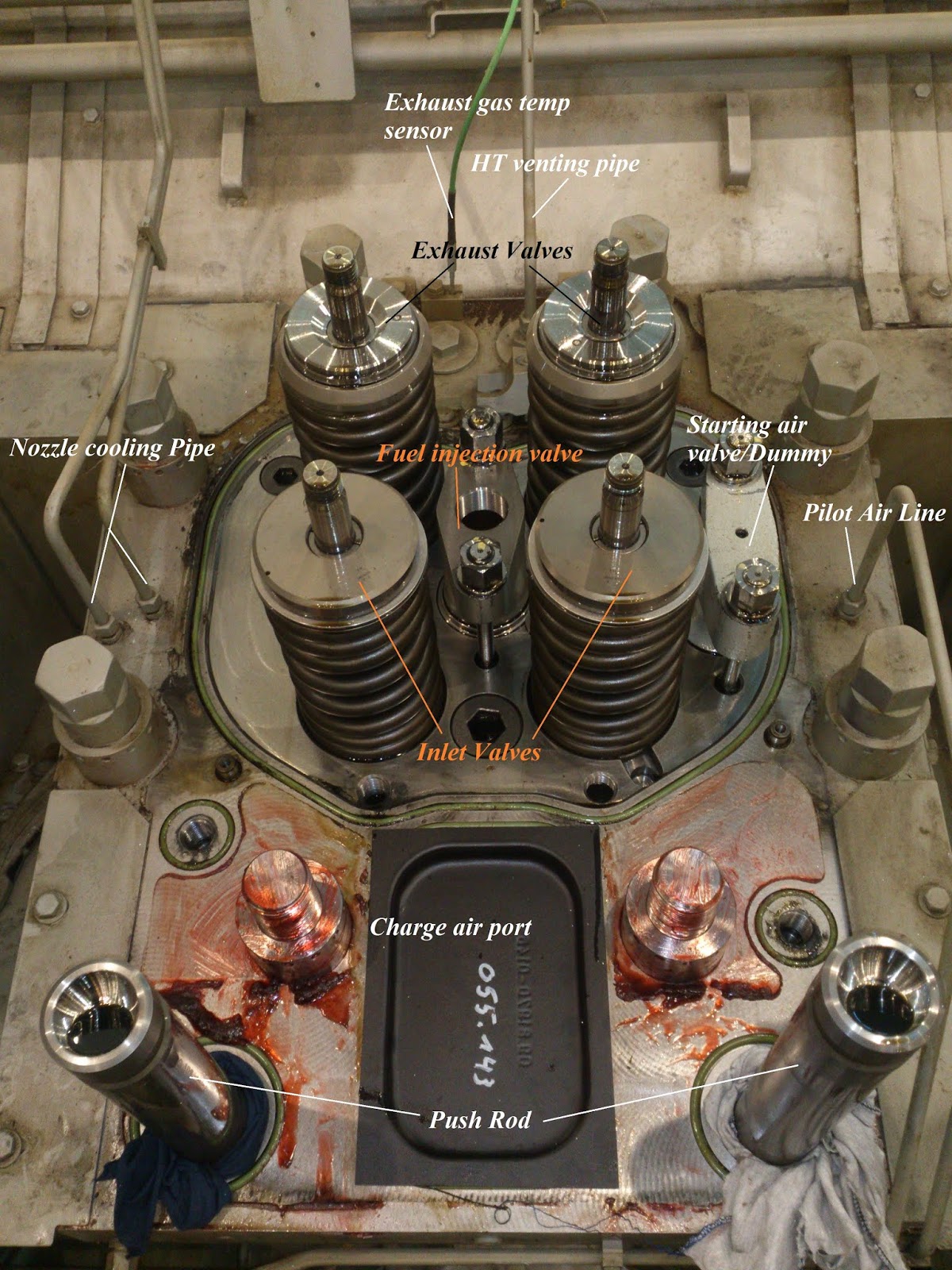 Diesel Engine Cylinder head components-MAN B&W Engine Diesel Engine Cylinder head components-MAN B&W Engine