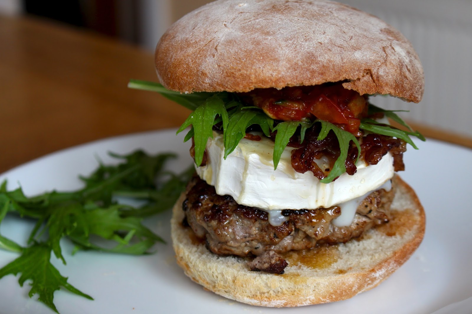 Fancy-Ass Food: Goat’s Cheeseburgers with Hot Relish and Caramelised Onion