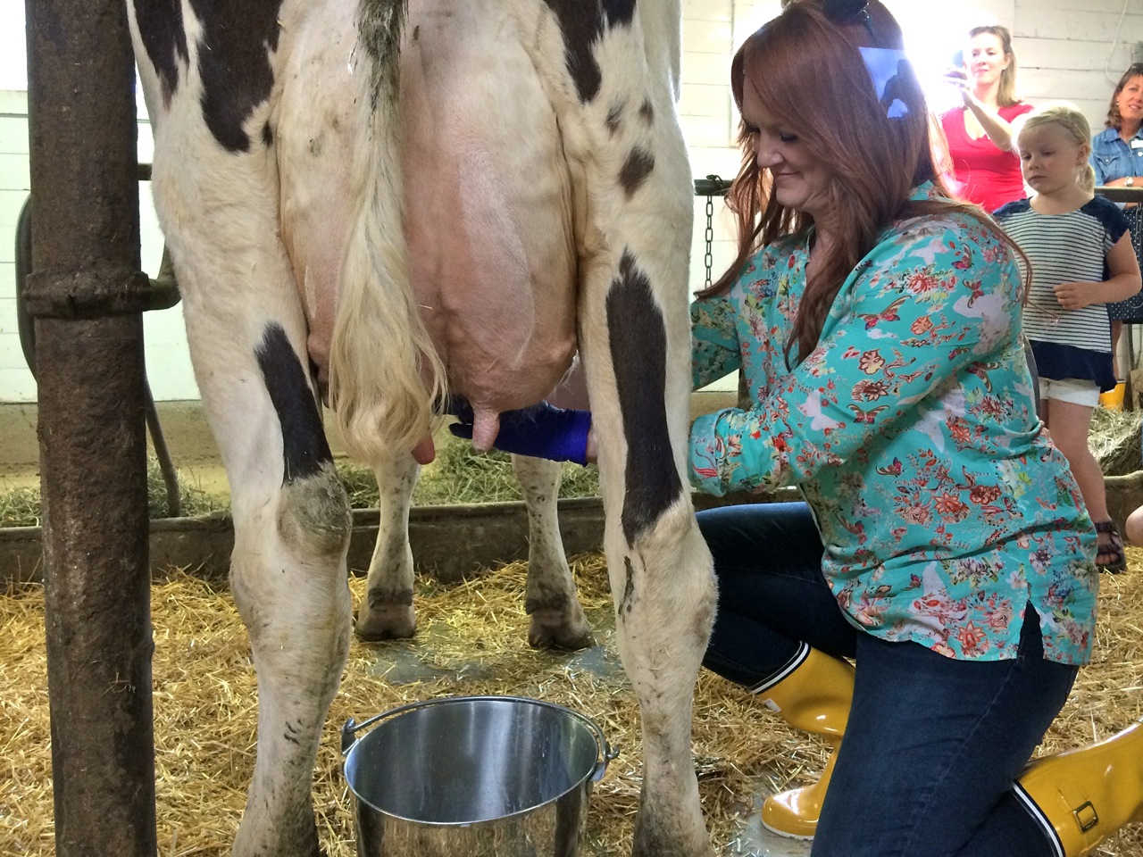 Ree milking Amore.