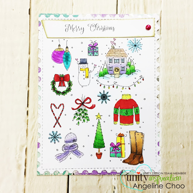 ScrappyScrappy: Merry Holiday cards with Unity Stamp #scrappyscrappy #unitystampco #katscrappiness #card #cardmaking #craft #crafting #scrapbook #scrapbooking #stamp #stamping #copic #christmas #holiday #christmascards #diecut #katscrappinessdies 