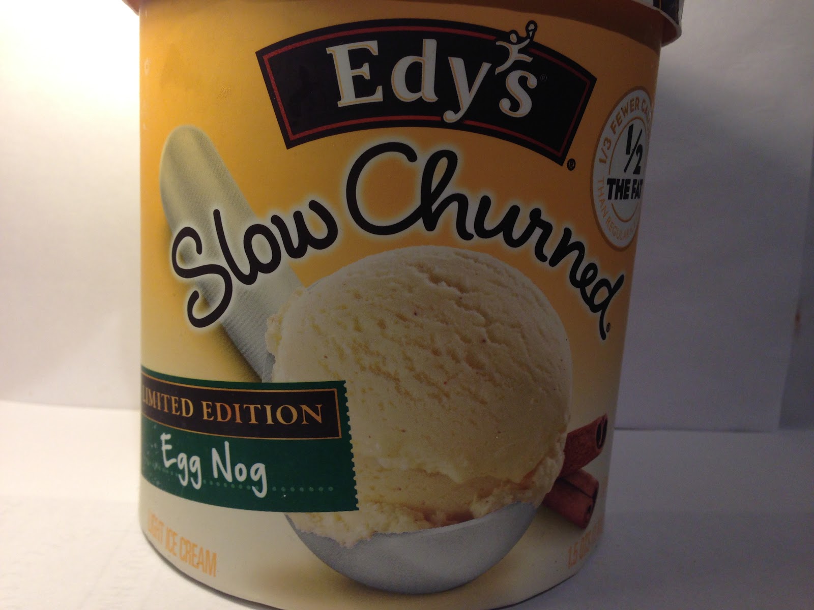 Crazy Food Dude Review Edy's (Dreyer's) Slow Churned Egg Nog Light