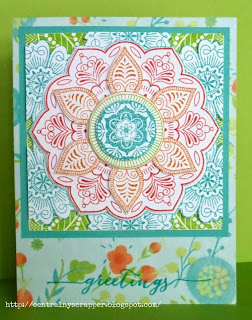 card created with Blossom and Exotic Flower