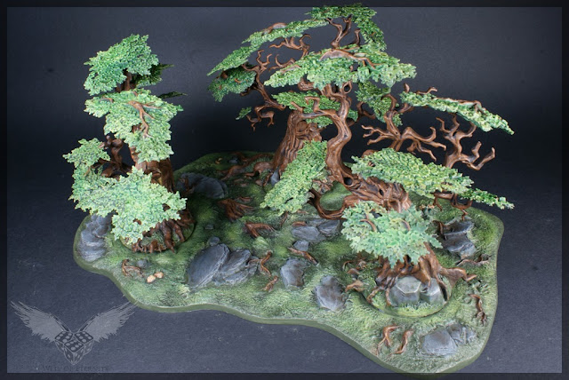 warhammer age of sigmar sylvaneth wyldwood painted forest scenery miniatures 4