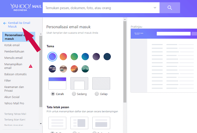 kembali masuk ke email yahoo