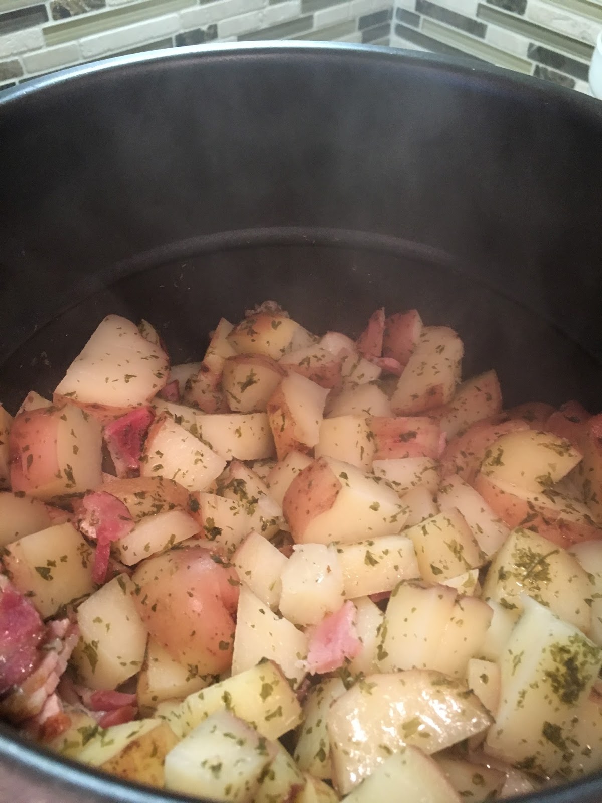 Instant Pot Bacon Ranch Potatoes Chasing Saturdays