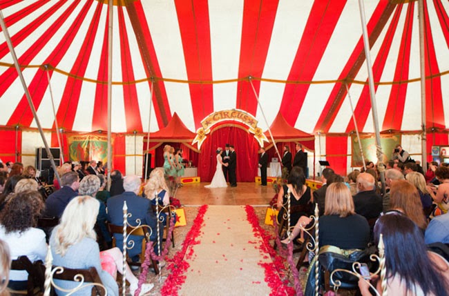 Casamento no circo Noivos circenses