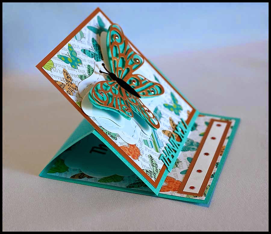 Altered Scrapbooking Thank You, Thank You a StandUp Card