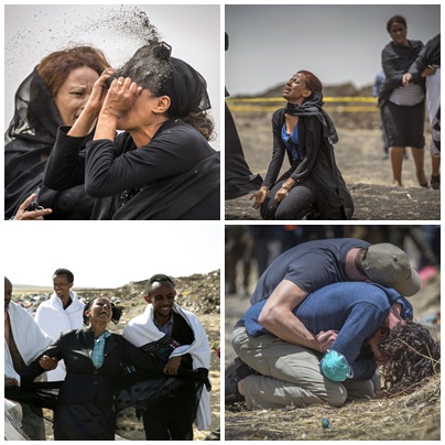 El dolor de las familias del accidente de Ethiopian Airlines en 16 fotos sobrecogedoras