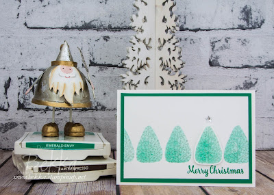 Kissed Christmas Trees featuring the Totally Trees Stamp Set from Stampin' Up! UK which you can purchase here