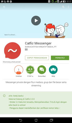 Messenger Catfiz, Wadah Tepat untuk Pembelajaran Online