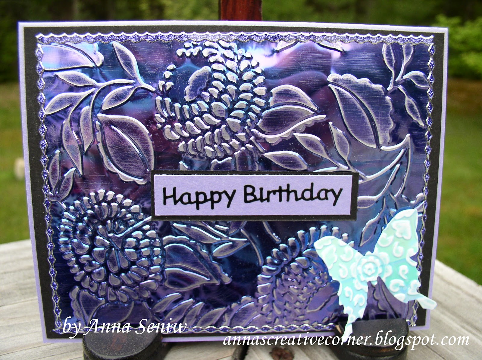 A Peek Inside The Creative Corner Fabulous Card Made with Shimmer Sheetz